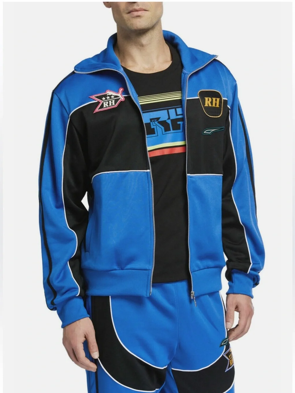 RHUDE x PUMA Collection Full Zip Up Blue Mens Track Jacket -Pants (SET)
